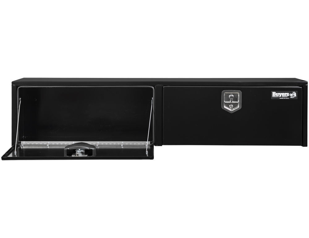 Buyers Products Company 18x16x90 Inch Black Steel Topsider Truck Box, large image number 2