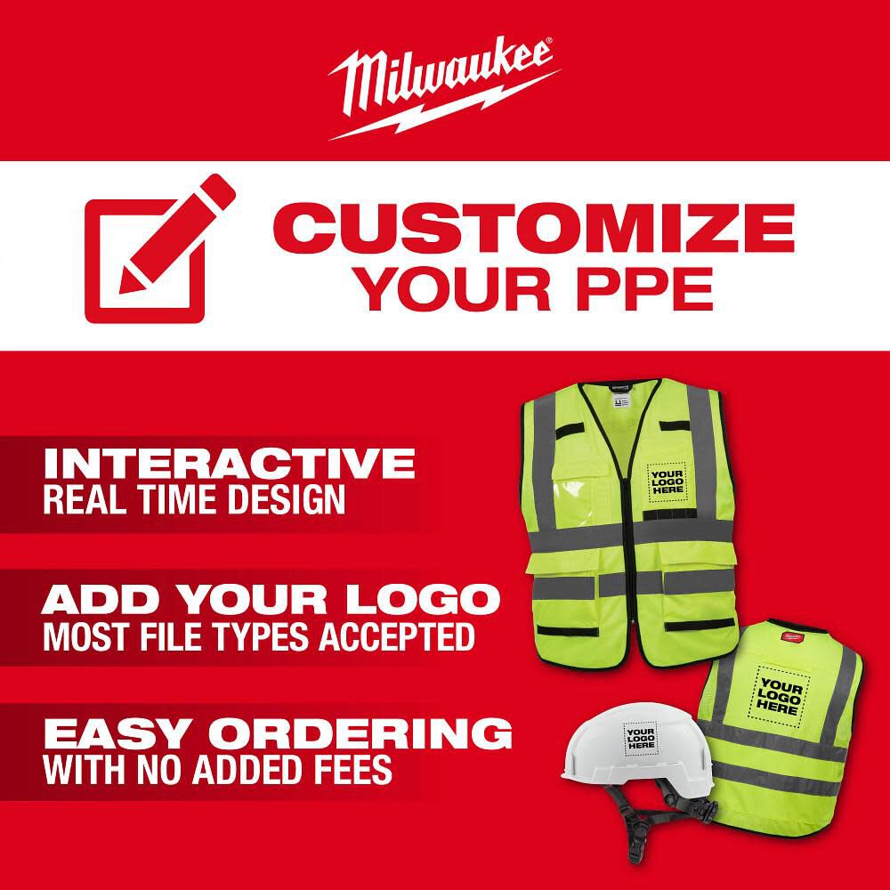 Milwaukee BOLT Red Full Brim Safety Helmet Type 2 Class E & USB Cooling Fan, large image number 12