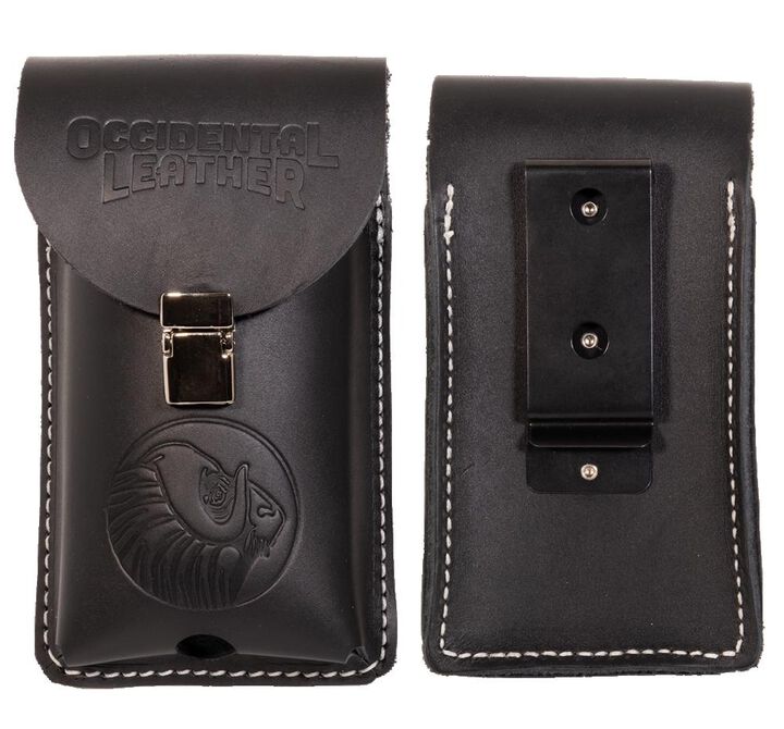 Occidental Leather Clip-On XL Leather Phone Holster Black, large image number 1