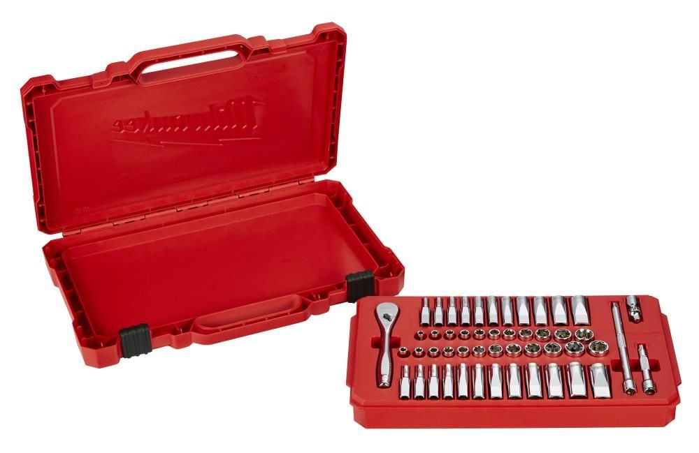 Milwaukee 1/4 in. Drive 50 pc. Ratchet & Socket Set - SAE & Metric, large image number 15