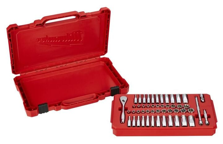 Milwaukee 1/4 in. Drive 50 pc. Ratchet & Socket Set - SAE & Metric, large image number 14