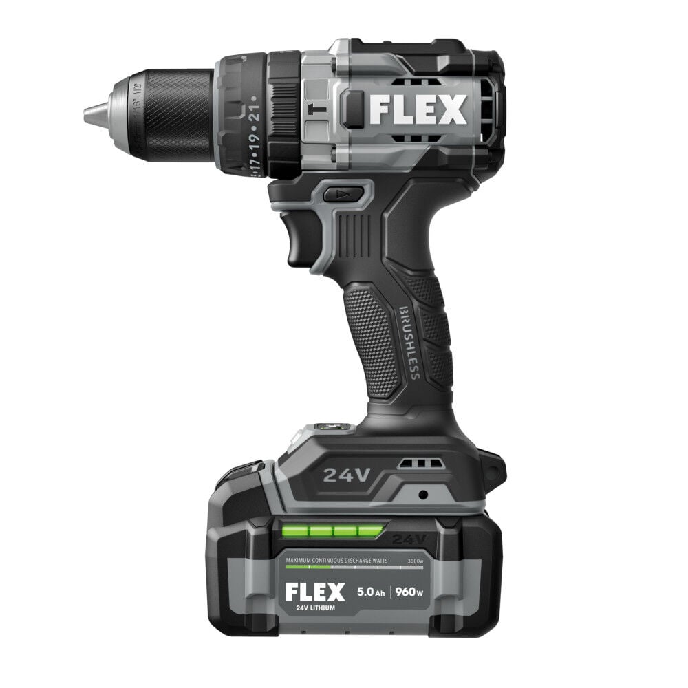 FLEX 1/2 Inch 2-Speed Hammer Drill with Turbo Mode Kit, large image number 3