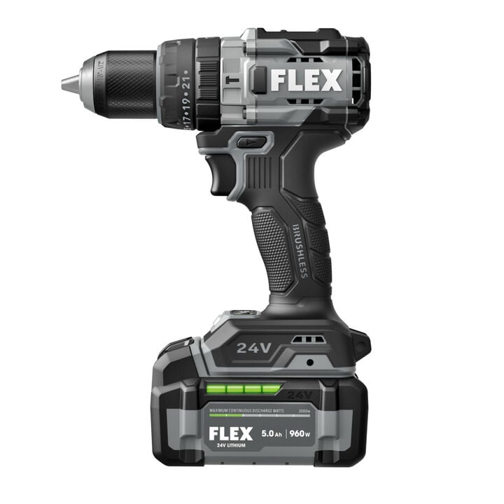 FLEX 1/2 Inch 2-Speed Hammer Drill with Turbo Mode Kit, large image number 2