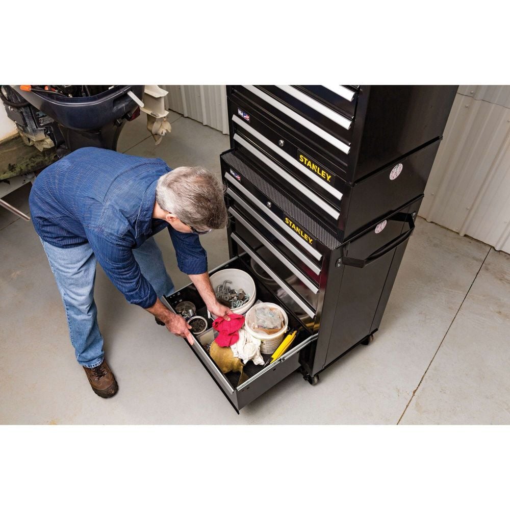 Stanley 26 Inch W 300 Series 5-Drawer Rolling Tool Cabinet, large image number 2