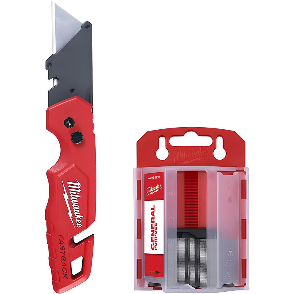 Milwaukee FASTBACK with Storage & 50PC General Utility Blades Set, large image number 1