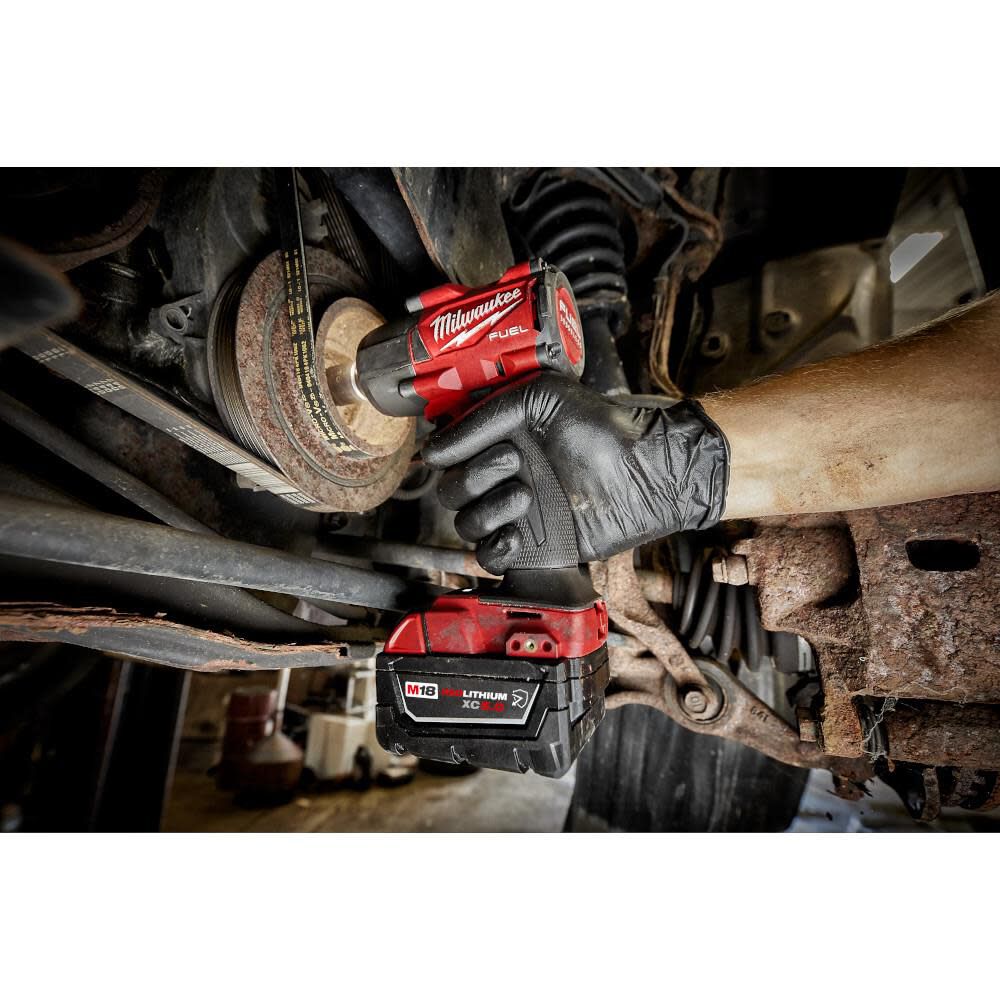 Milwaukee M18 FUEL 1/2 Inch Mid-Torque Impact Wrench w/ Friction Ring & Protective Boot, large image number 9