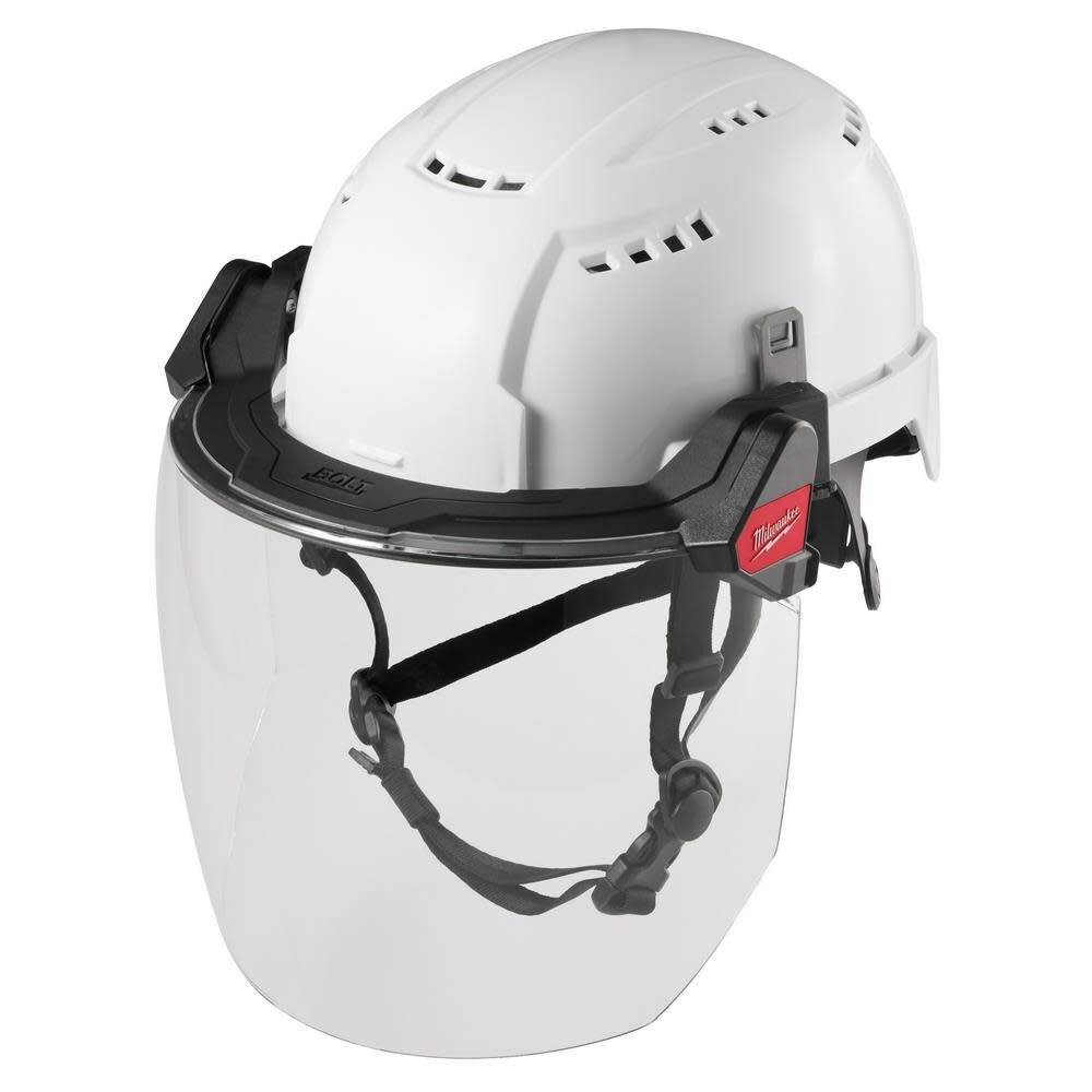 Milwaukee BOLT Full Face Shield Clear Dual Coat Lens Compatible 