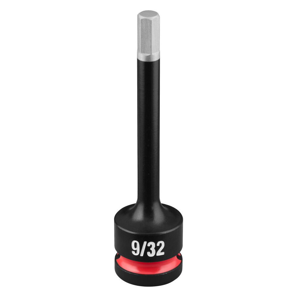 Milwaukee SHOCKWAVE Impact Duty 1/2 Inch Drive 4 Inch Hex 9/32 Inch Bit Socket - 49-66-7329