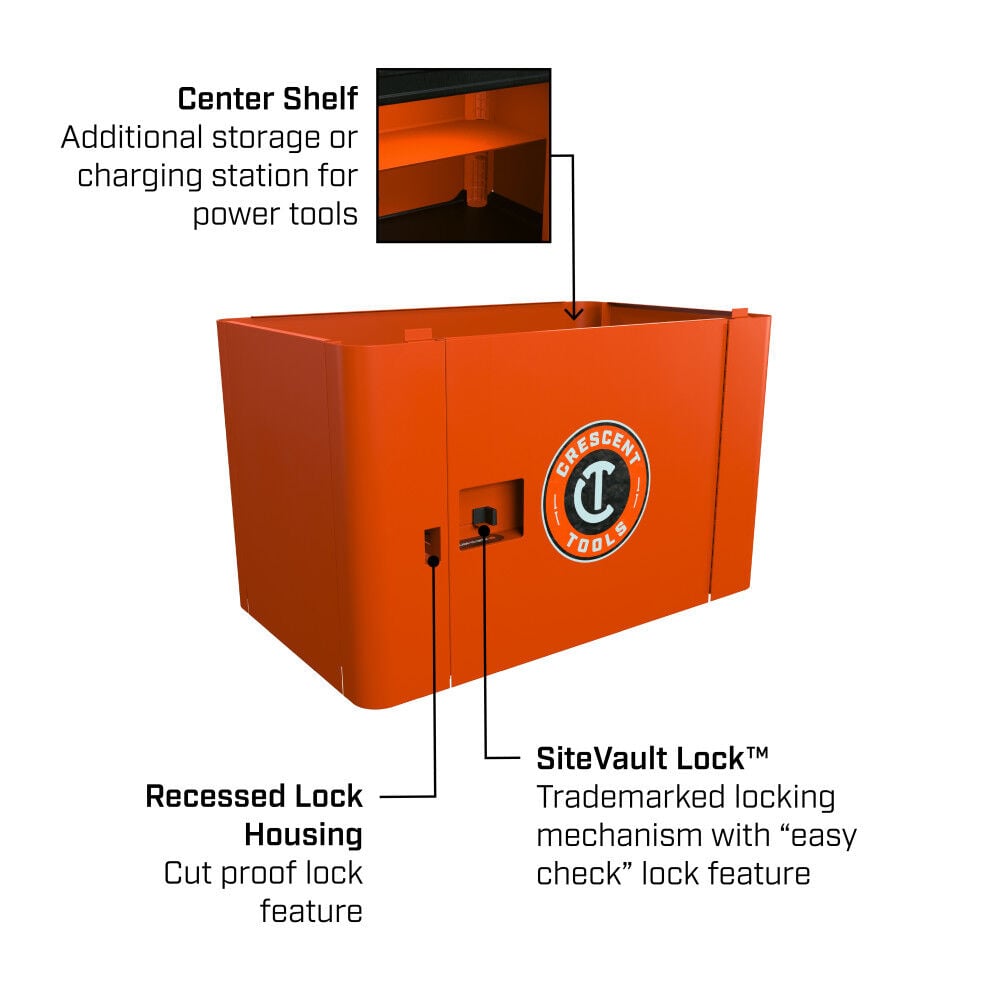 Crescent RAILWORKS Utility Cart with 8 Inch Casters and Lockable Security Panel, large image number 3