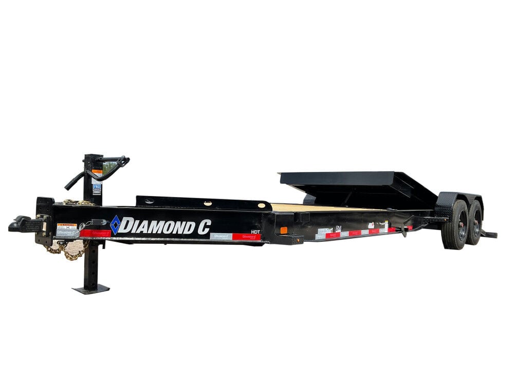 Diamond C HDT208L 24 Ft. x 80 Inch 18000 Lbs Tandem Axle Low-Profile Tilt-Bed Trailer – HDT208L24X80