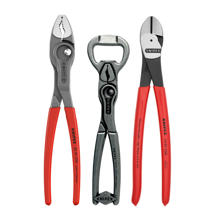 Knipex 3 Piece Summer Gift Set with 7 Inch Bottle Opener