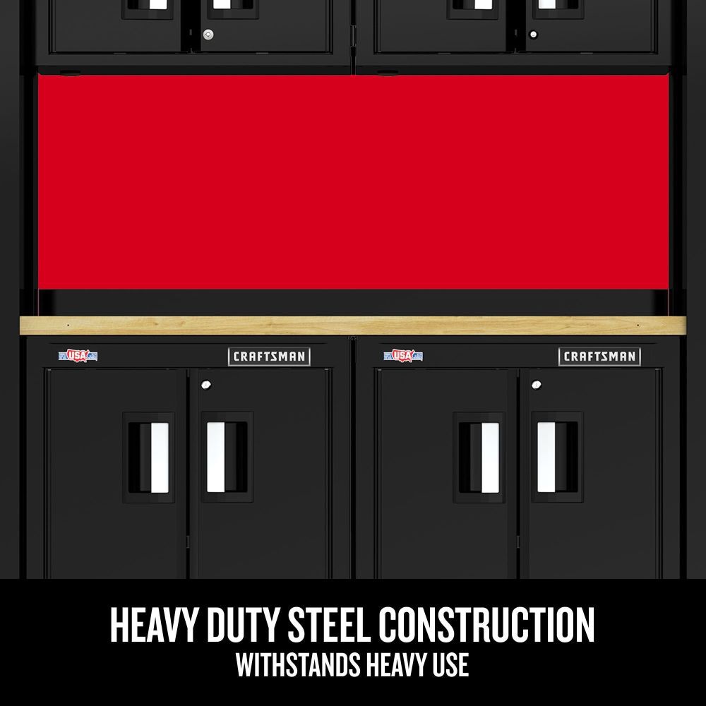 CRAFTSMAN 126 Inch Wide Welded Metal Storage Suite with Cabinet Storage, 7 Piece, large image number 9