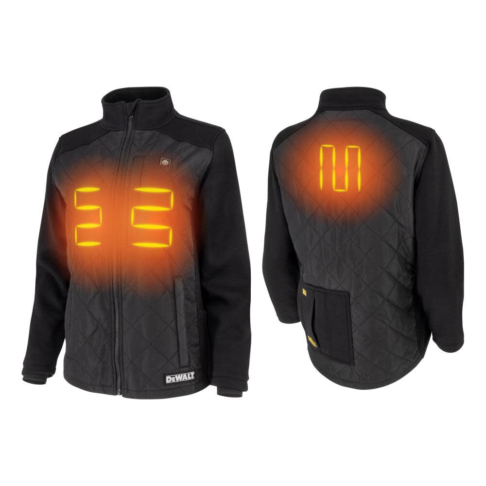 DEWALT Womens Hybrid Heated Jacket, Black, Small, large image number 2