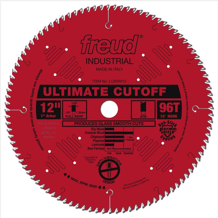 Freud 12in Ultimate Cut-Off Blade with Perma-SHIELD Coating