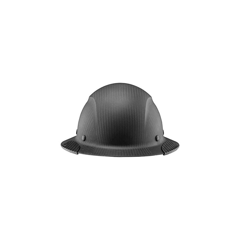 Lift Safety Hard Hat DAX Matte Black Carbon Fiber Full Brim HDFM