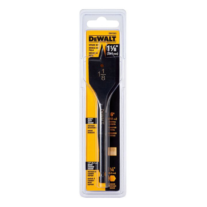 DEWALT 1-1/8 X 6 WOOD BORING BIT, large image number 2