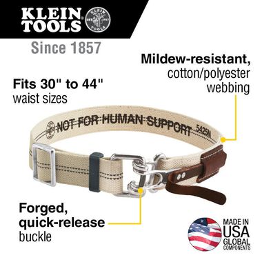 Klein Tools Tool Belt with Quick Release Buckle XL, large image number 1