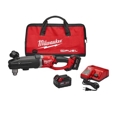 Milwaukee M18 FUEL Super Hawg 1/2 In. Right Angle Drill Kit, large image number 1