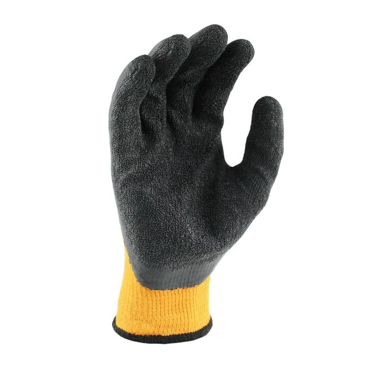 DEWALT Seamless Fit Textured Rubber Gripper Gloves, Yellow and Black, Large, large image number 2