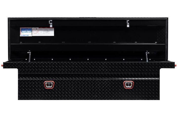Weather Guard Saddle Box Aluminum Full Low Profile Gloss Black, large image number 2