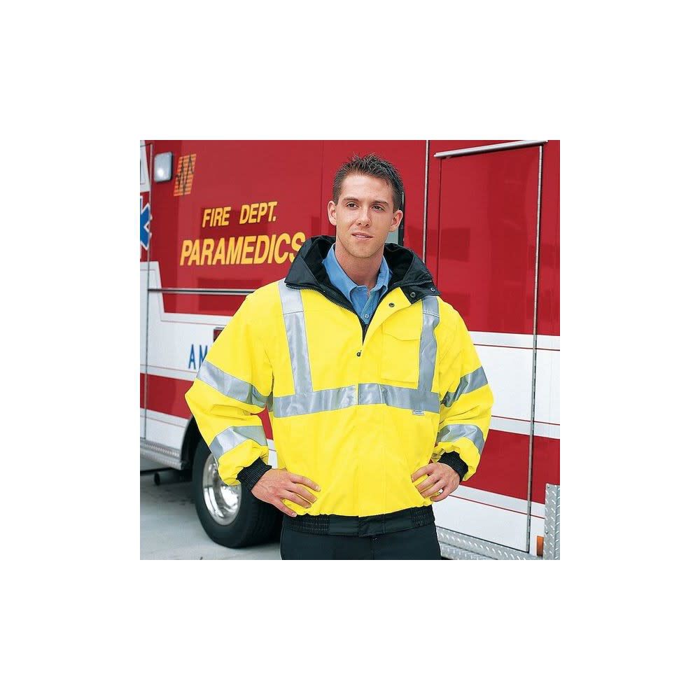 Occunomix HiVis Yellow Premium FourWay Original Bomber Jacket Small