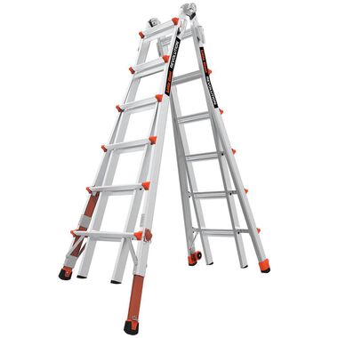 Little Giant Safety Revolution M26 Aluminum Type-1A Telescoping Multi-Position Ladder with Ratchet Leg Leveler, large image number 0