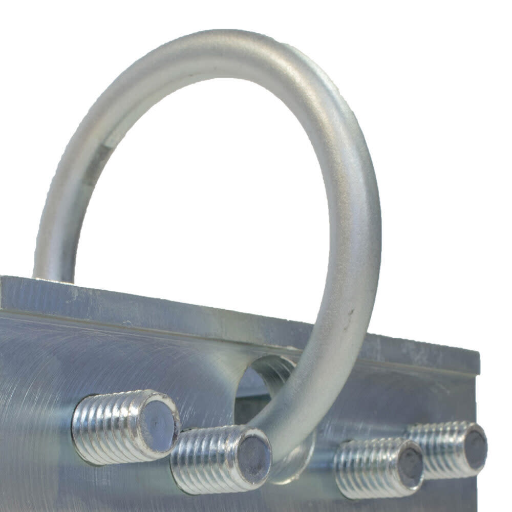 Safewaze 6in Zinc Plated Steel Standing Seam Roof Anchor, large image number 2