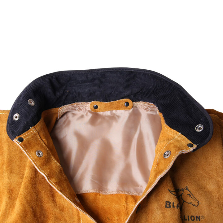 Black Stallion Welding Jacket Brown Split Cowhide Leather XL, large image number 2
