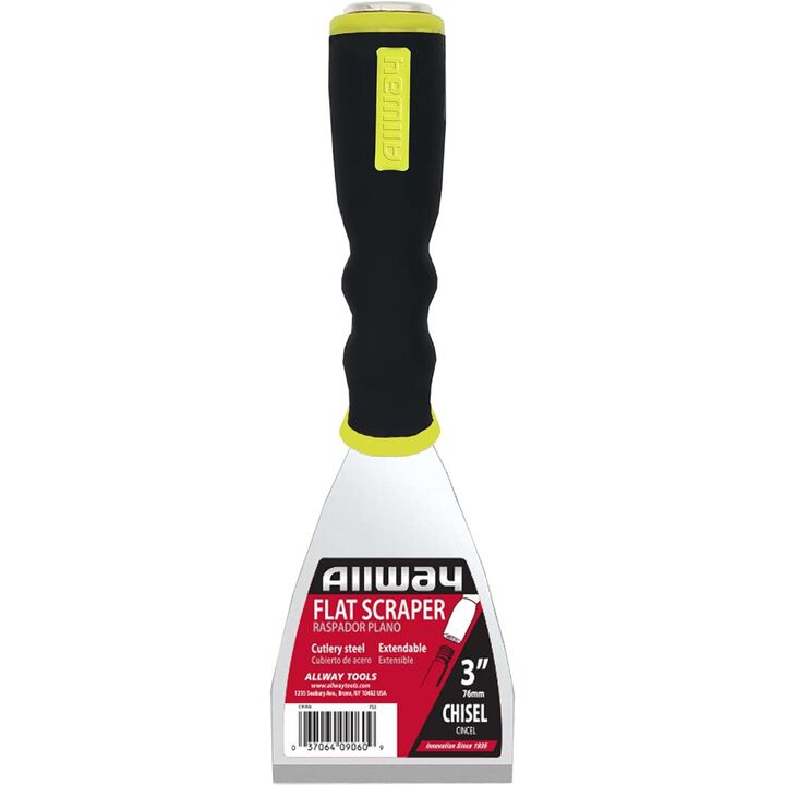 Allway Tools 3in Blade Soft Grip Flat Heavy Duty Scraper, large image number 1