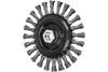 Pferd Standard Twist Knot Wire Wheel Brush 6 Inch Diameter .023 Stainless Steel 5/8-11 Inch Thread, small image number 1