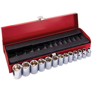 Klein Tools 3/8in Drive Sockets Metric 13pc, large image number 0