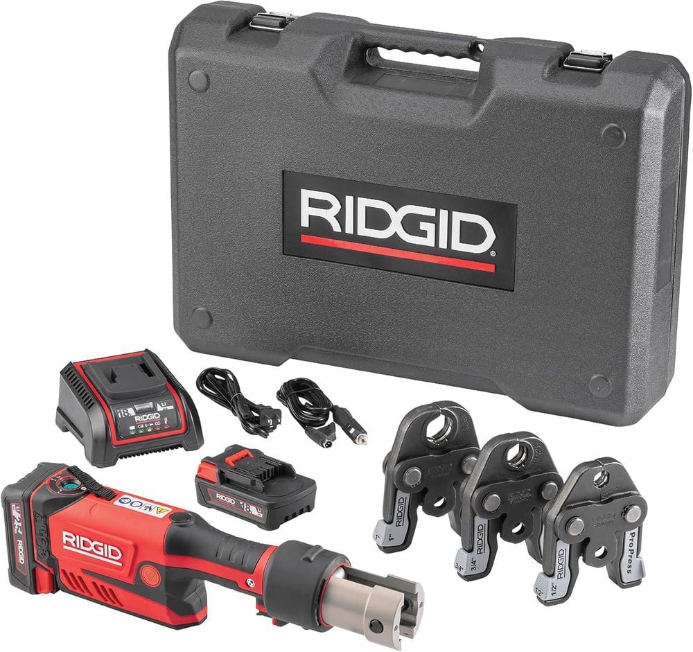 Ridgid RP-351 Press Tool Kit with Battery and ProPress Jaws, large image number 1