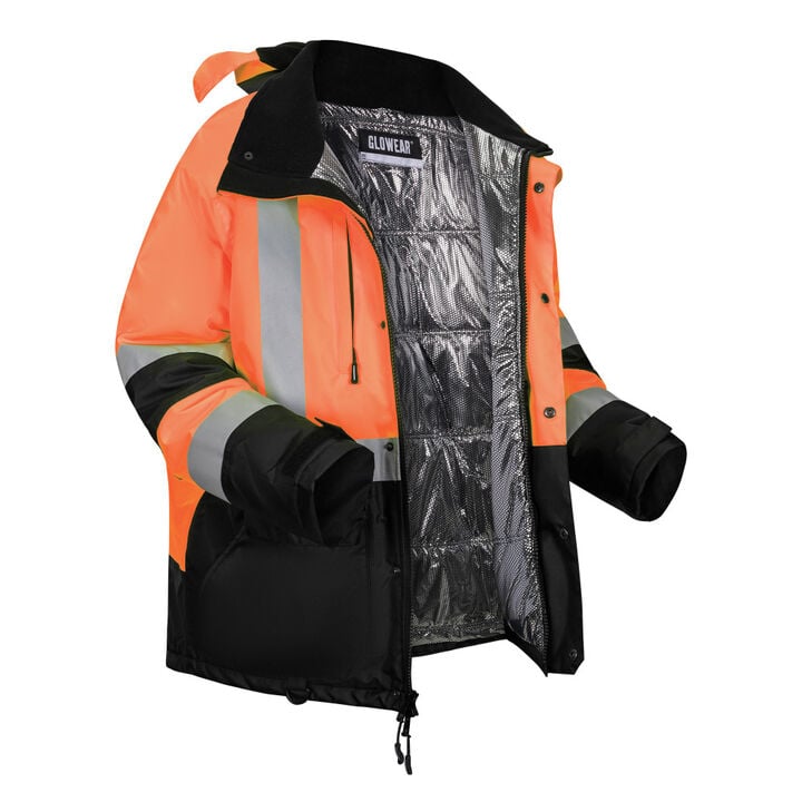 Ergodyne 8390 ampliFIRE Lining Class 3 Hi-Vis Jacket XL Orange