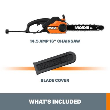 16 in. 12 AMP Corded Electric Rear Handle Chainsaw with Automatic Oiler