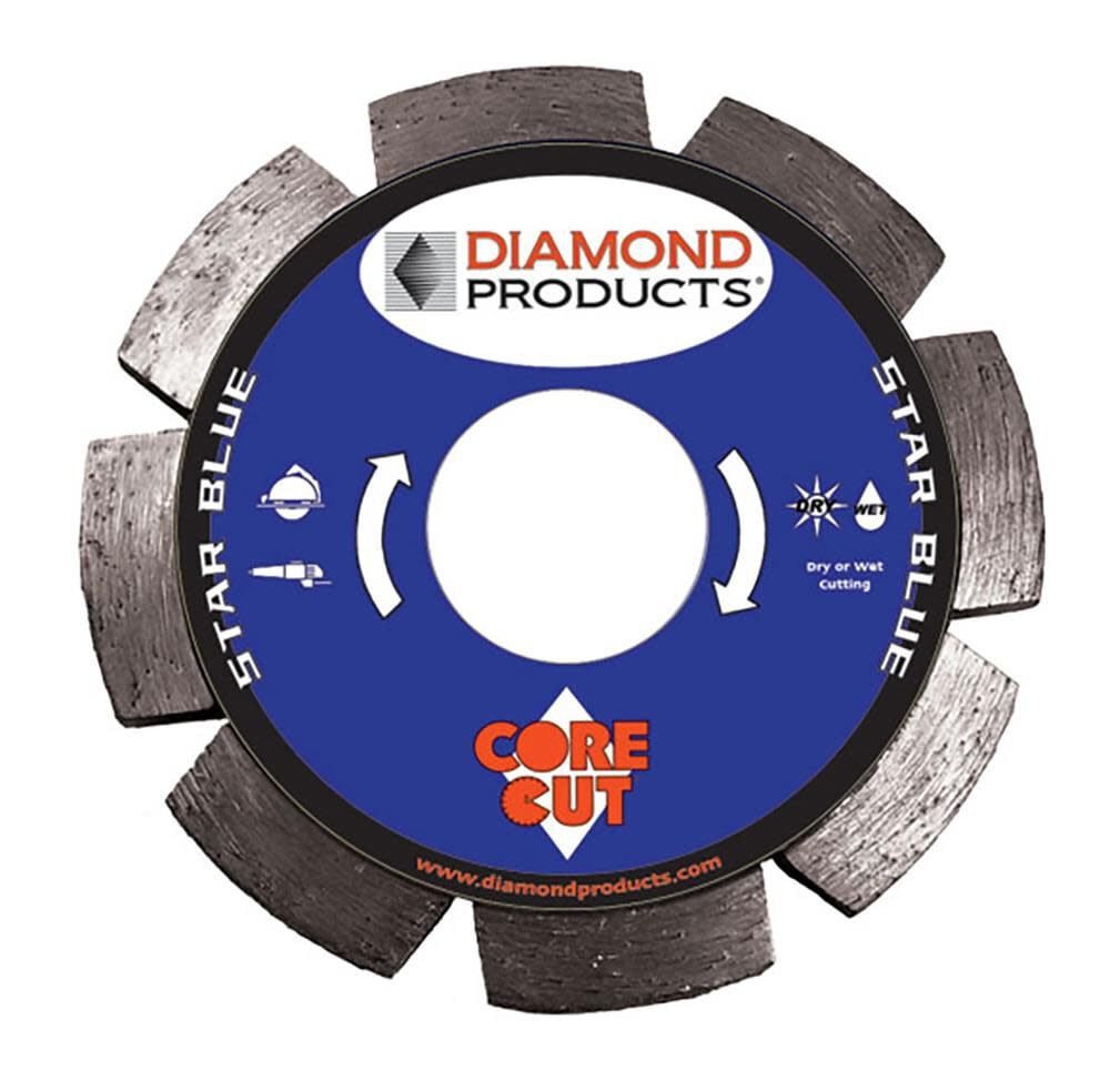 Diamond Products 4 1/2 Inch Star Blue Segmented Diamond Tuck Point Blade for Masonry – 74967