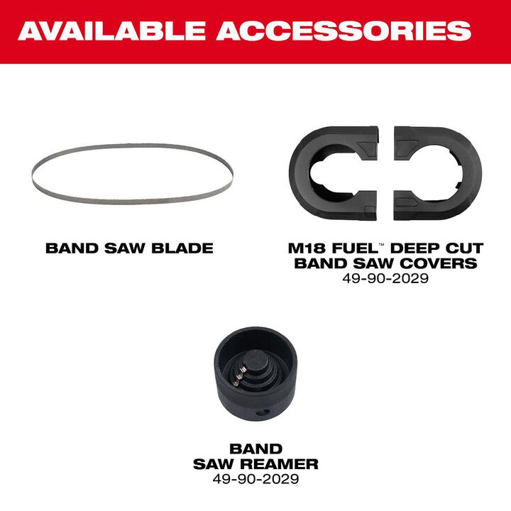 Milwaukee M18 FUEL Deep Cut Band Saw & Blade Cover Bundle, large image number 7