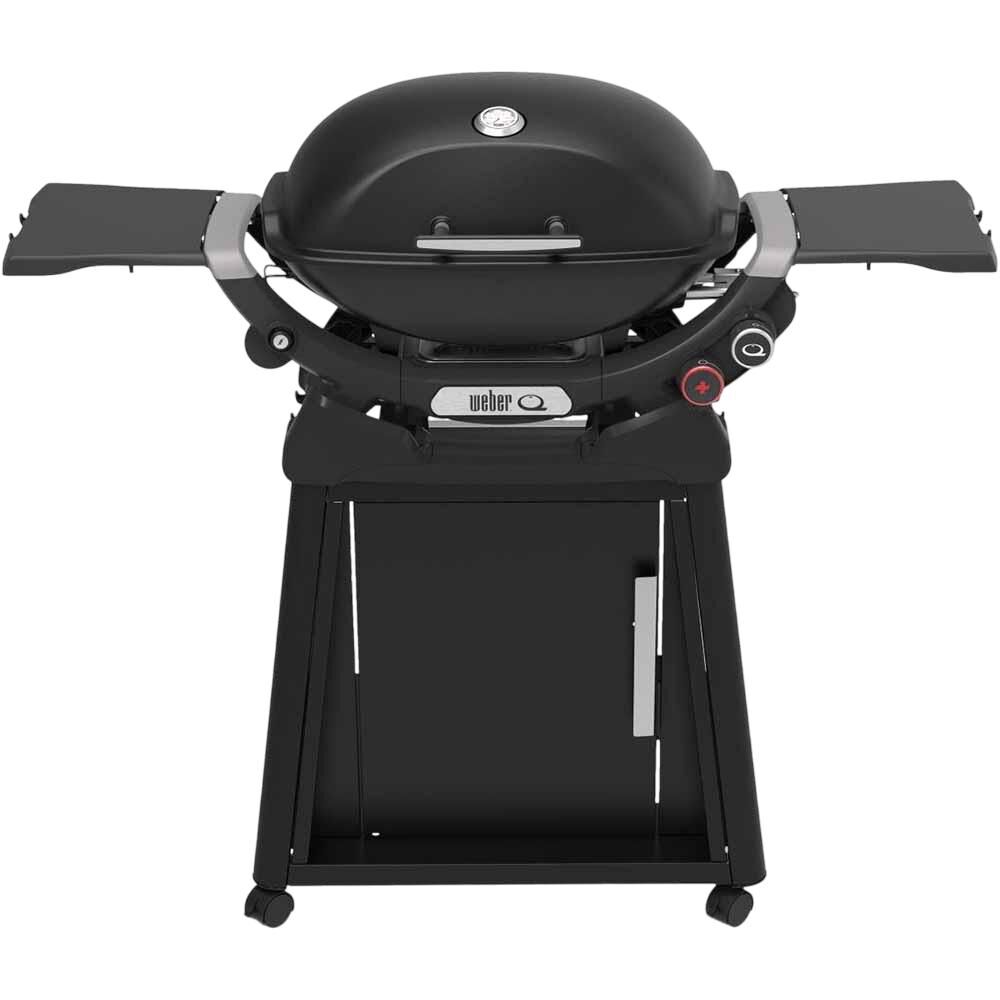Weber Q2800N Gas Grill (Liquid Propane) with Stand Bundle, Black – 1500390