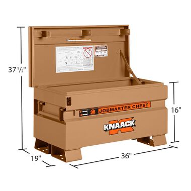 Knaack 19-in W x 36-in L x 21.5-in Steel Jobsite Box, large image number 3