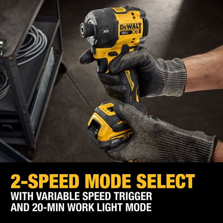 DEWALT 20V MAX XR 1/4 Inch Quiet Hydraulic Impact Driver Kit, large image number 7