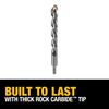 DEWALT 1 Inch x 12 Inch Premium Percussion Drill Bit, small image number 4