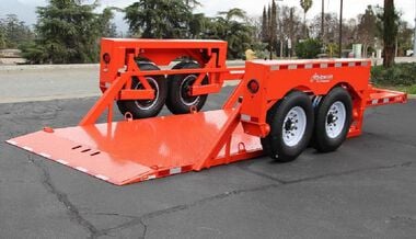 Air-Tow Trailers 14' x 6' 3in Drop Deck Flatbed Trailer - 10000 lb. Cap, large image number 5