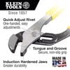 Klein Tools 12-3/8 In. Pump Pliers, small