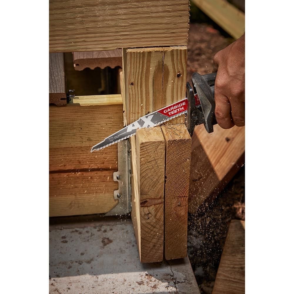 Milwaukee The Ax with Carbide Teeth SAWZALLBlade 12 in. 5T, large image number 13