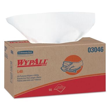 Wypall L40 Disposable Cleaning and Drying Towels - 1 Box of 90 Towels