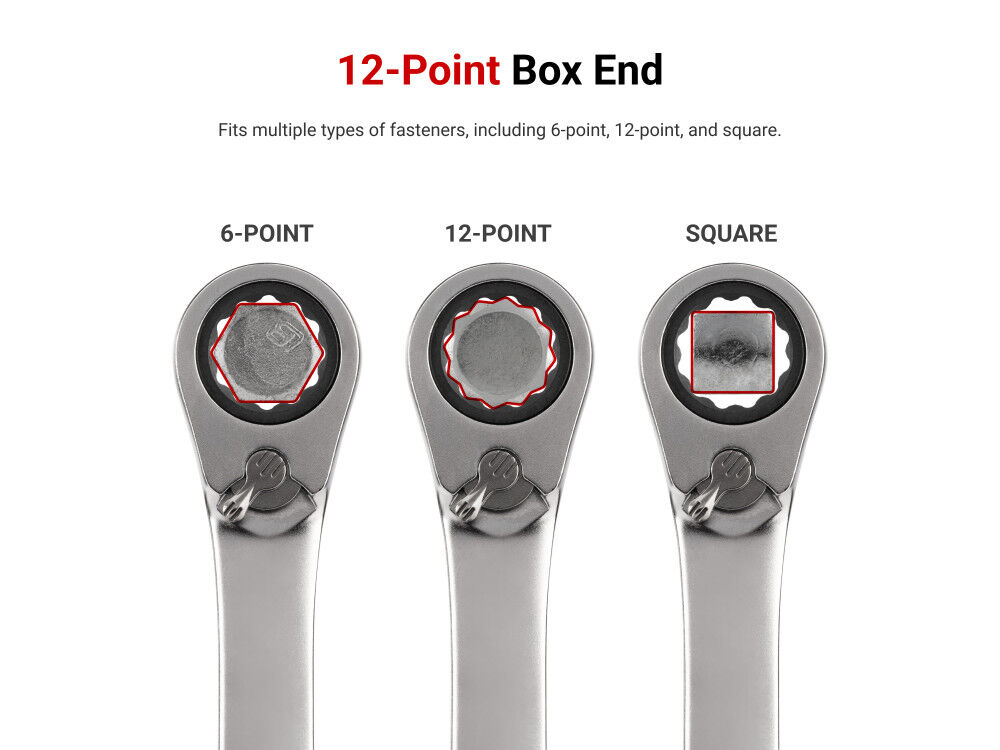 Tekton Reversible 12 Point RatchetIng CombInation Wrench Set 25 Piece, large image number 3
