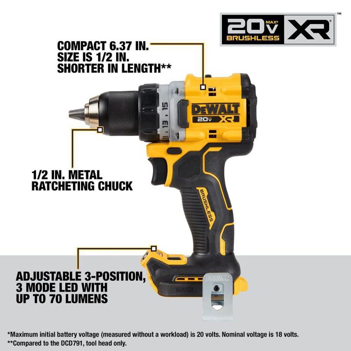 DEWALT 20V MAX Drill Driver/Impact Driver Combo Kit and 4.5 Inch/5 Inch Grinder Bundle, large image number 9