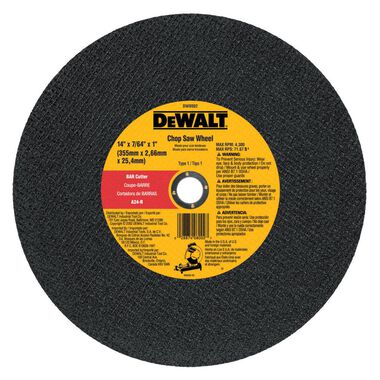 DEWALT 14 In. x 7/64 In. x 1 In. Fabrication Cutting Wheel