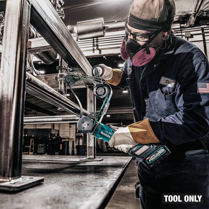Makita 40V max XGT Brushless Cordless 1-9/16 Inch x 30 Inch Pipe Belt Sander, (Bare Tool), large image number 12