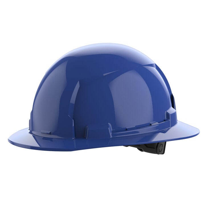 Milwaukee Blue Full Brim Hard Hat with 6pt Ratcheting Suspension Type 1 Class E