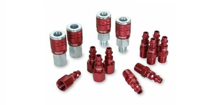 Legacy 1/4 In. NPT Quick Connect Hose Type D Coupler & Plug 14 Piece Kit
